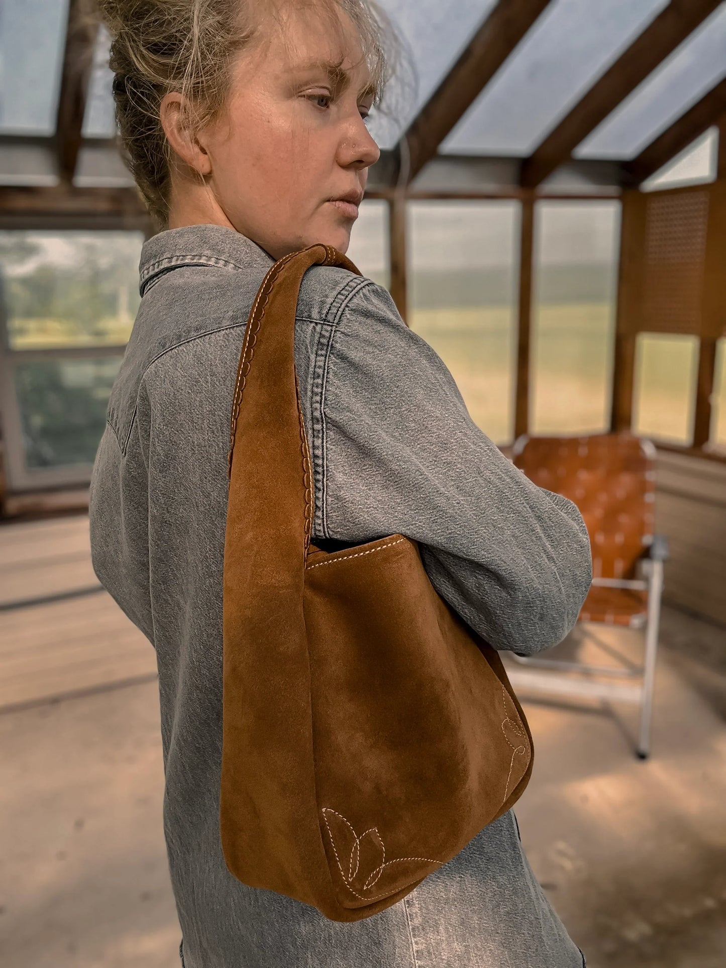 The Maddog Leather Hobo Purse