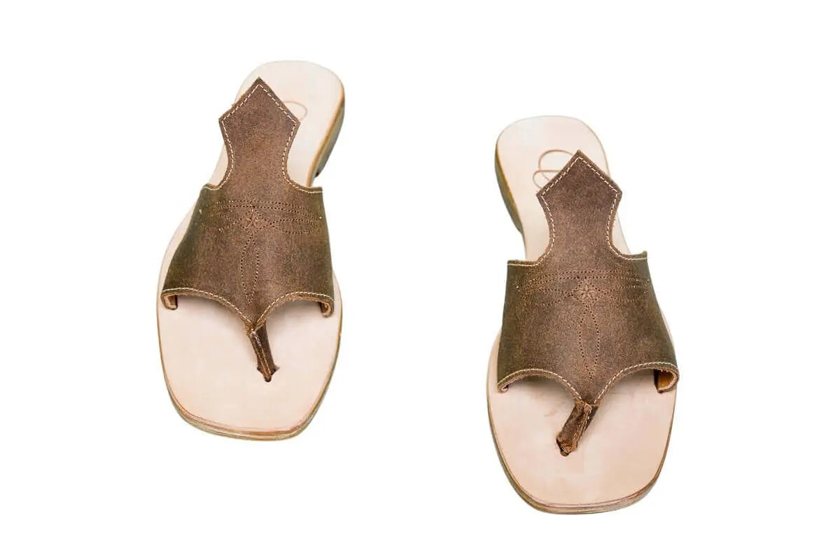 Luciana Brown Flip Flop Sandals