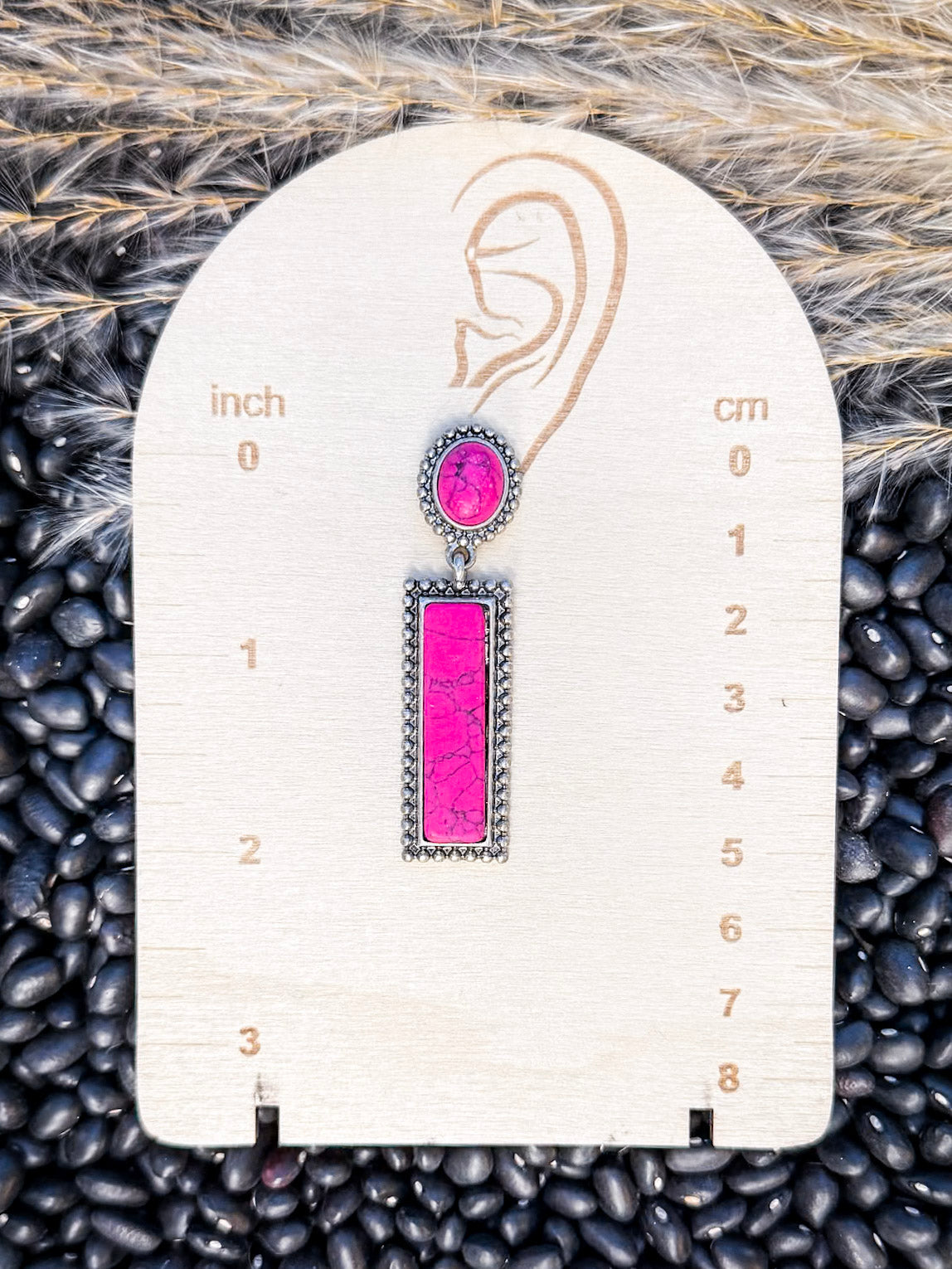 Haven Dangle Fashion Earrings - Pink
