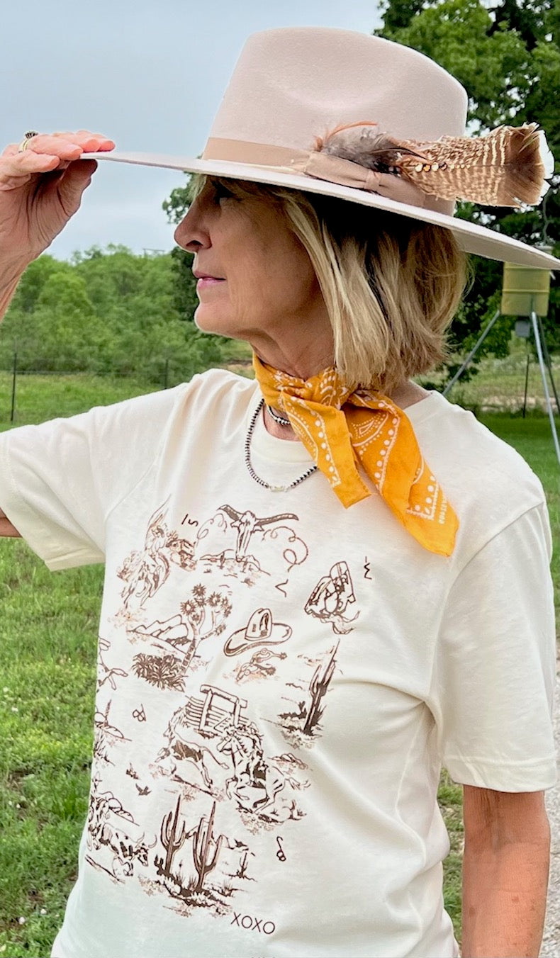 Western Toile Tee