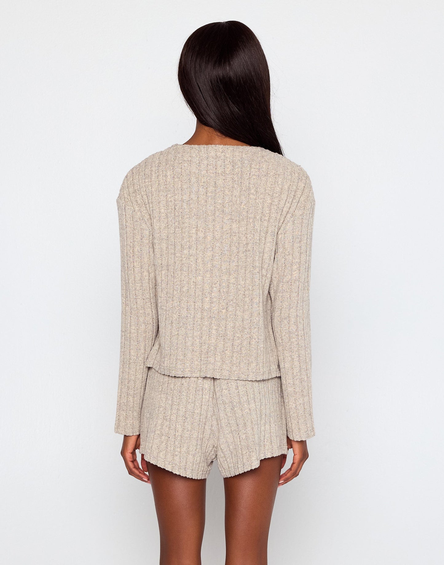 Mai Long Sleeve Cardigan - Oatmeal