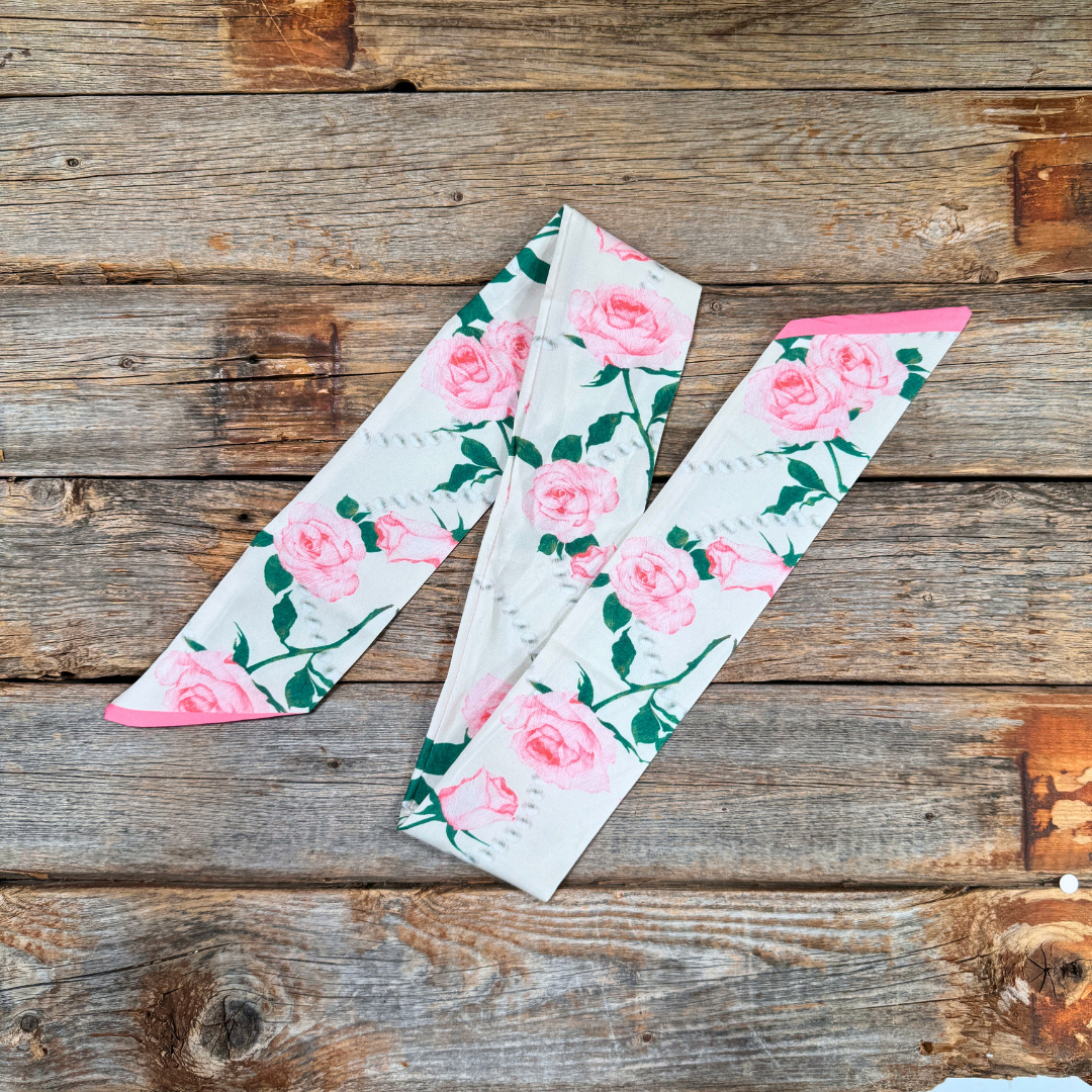 Pink Western Skinny Mini Wild Rag Scarf / Cowgirl Necktie  #TW144