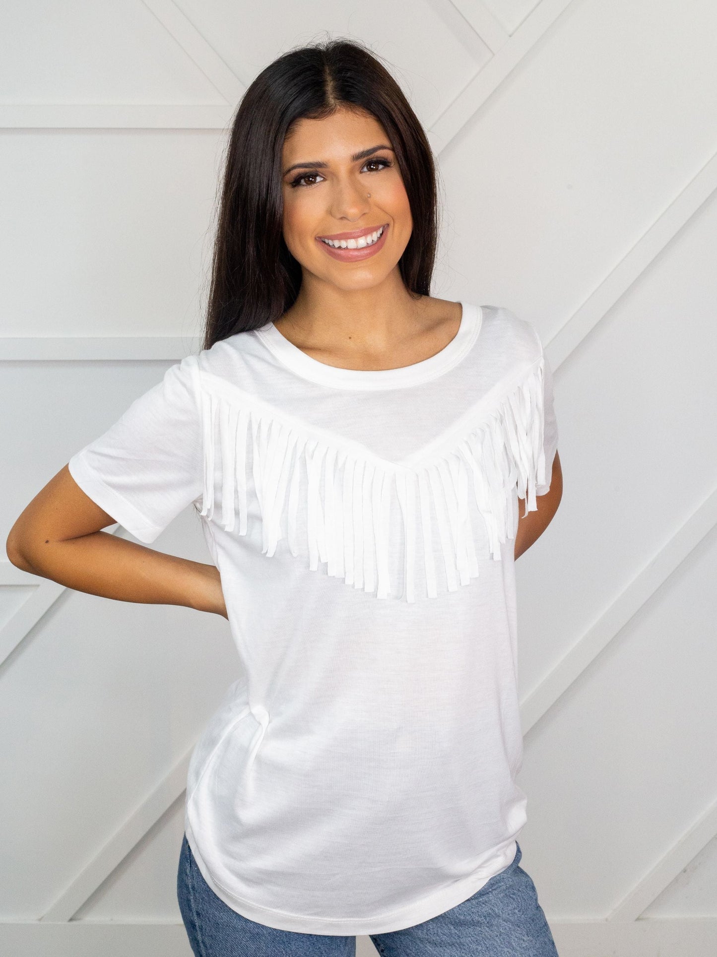 The Right Amount of Western Tee, White