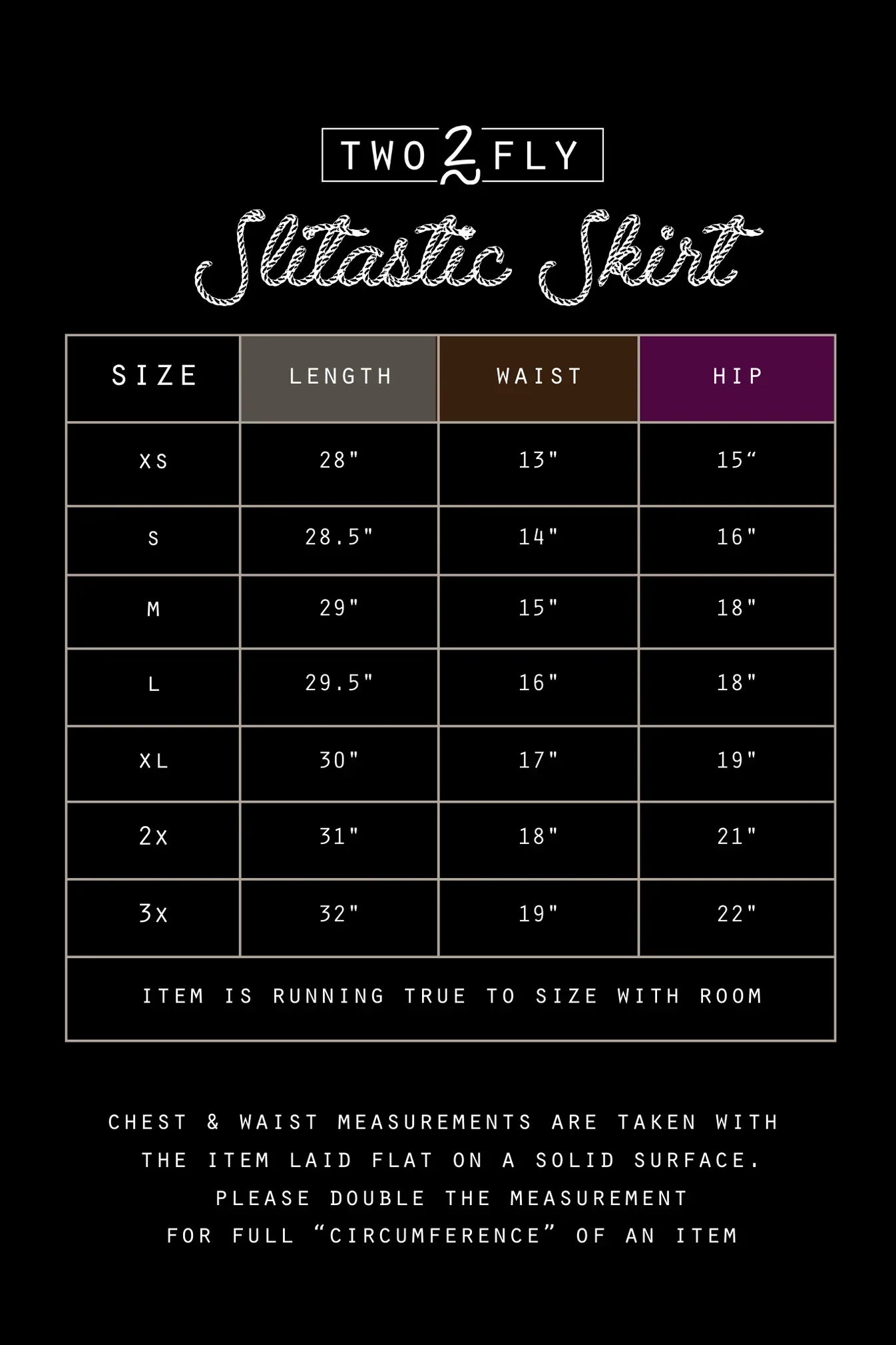 Slitastic skirt