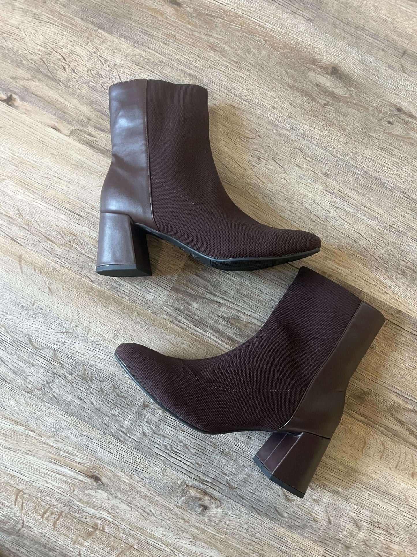 MIA Bronwen Brown Heeled Ankle Booties