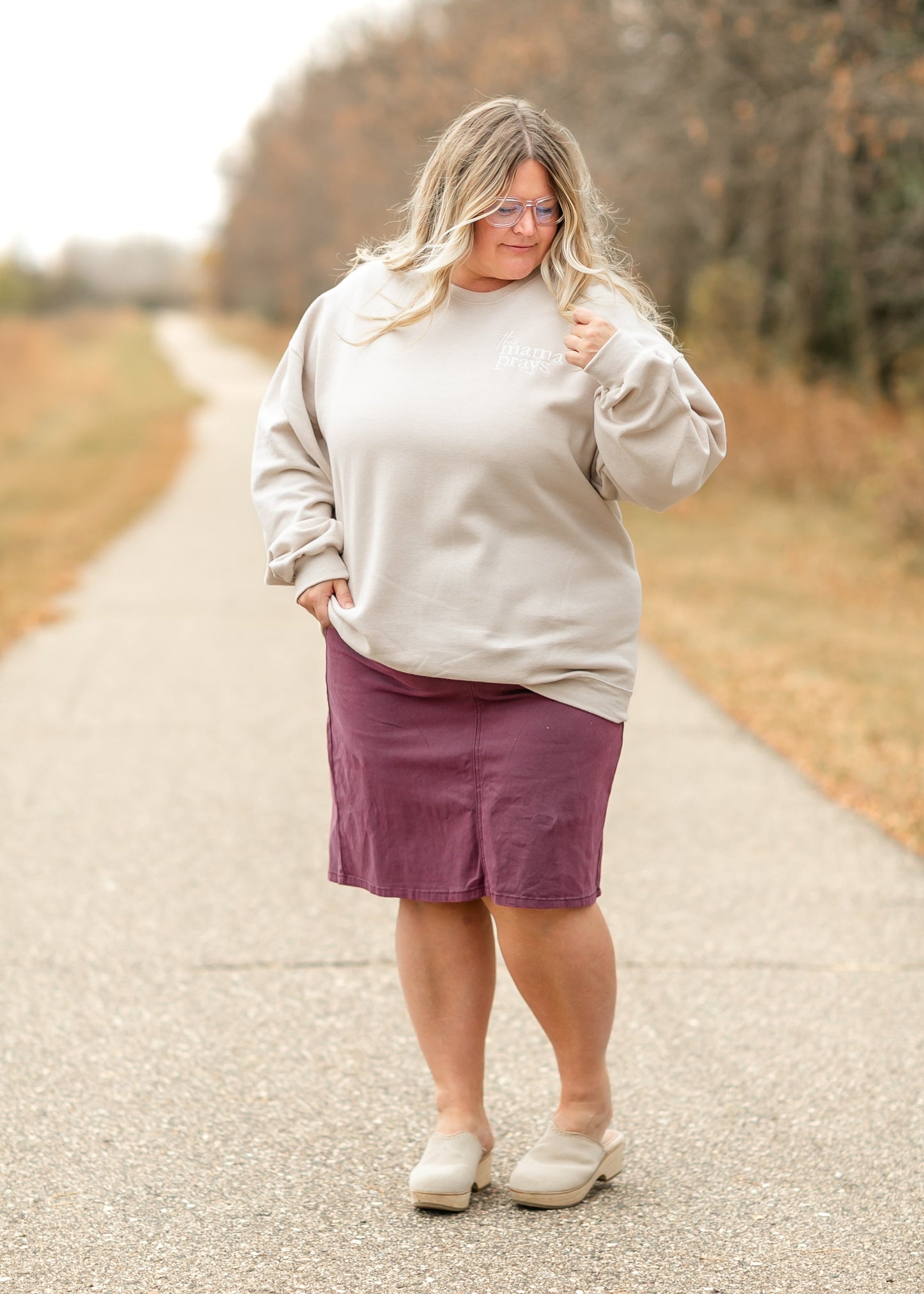 Remi Orchid Denim Midi Skirt - FINAL SALE