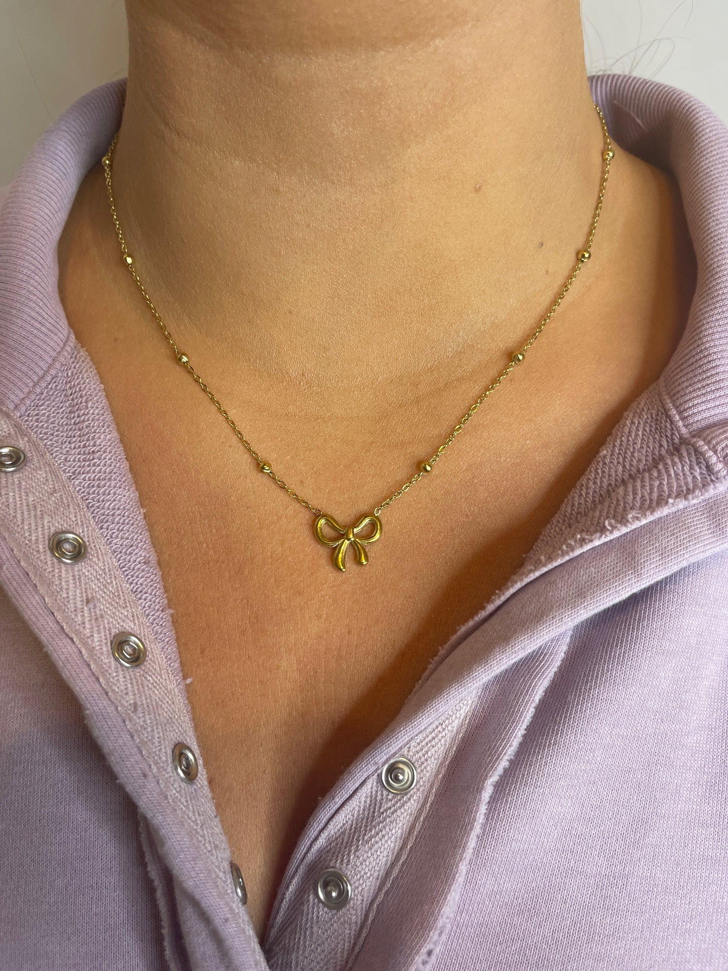 The Bowknot Pendant Choker Necklace