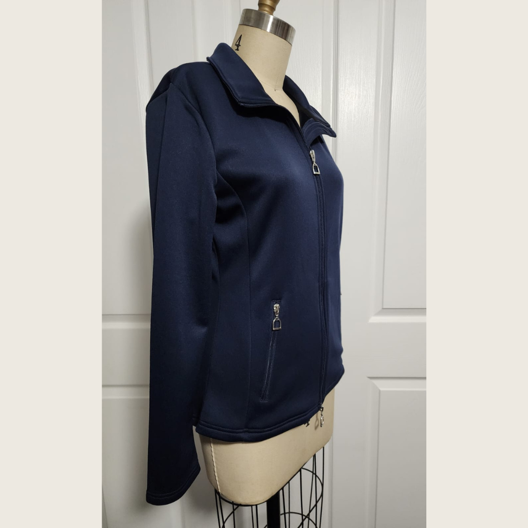 Navy Velvet-lined Jacket