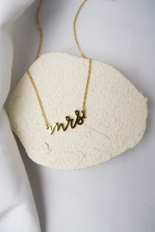 Queen Energy Mrs. Necklace 316L Stainless Steel Necklace