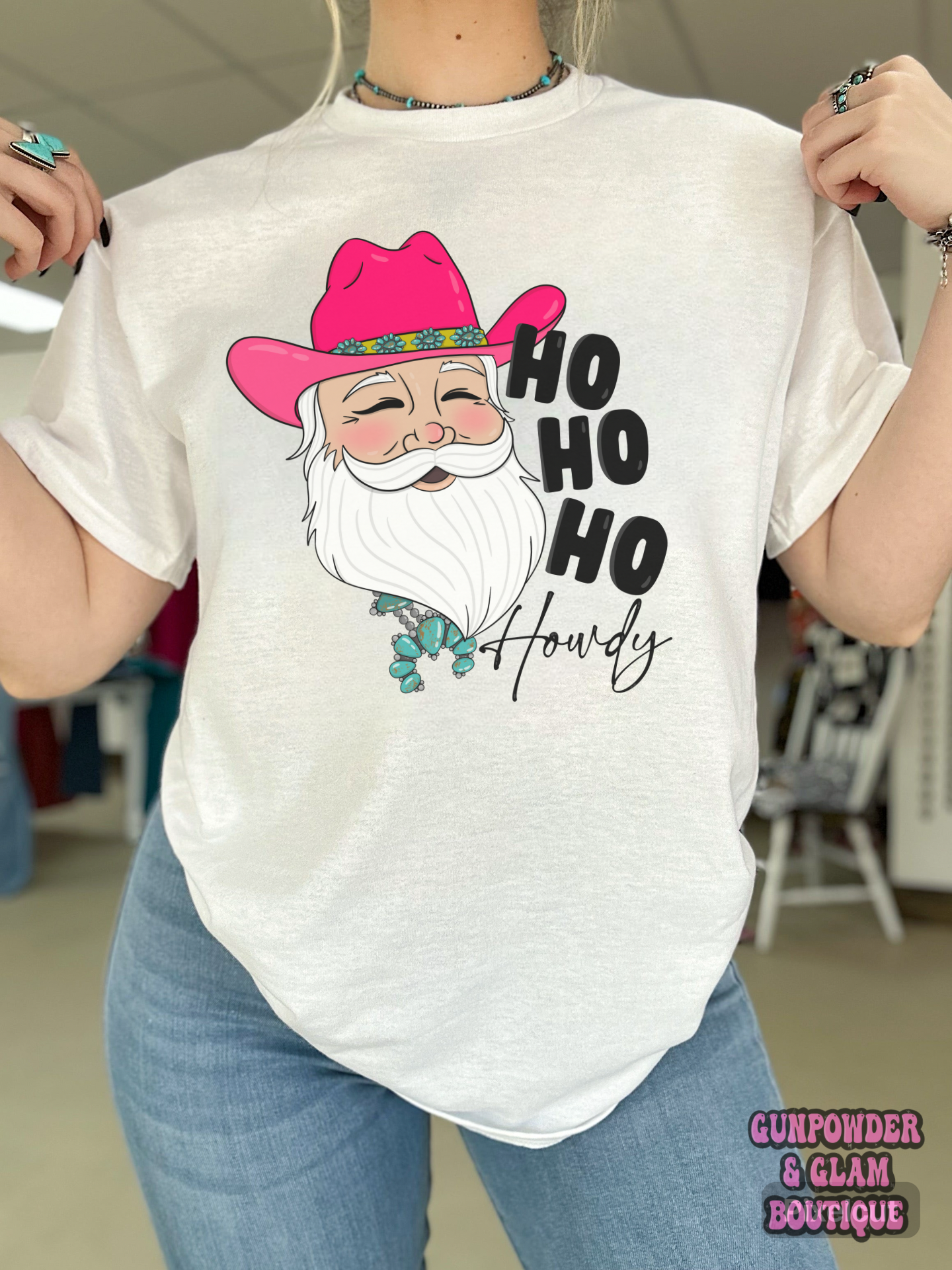 Ho Ho Ho Howdy Tee or Crewneck