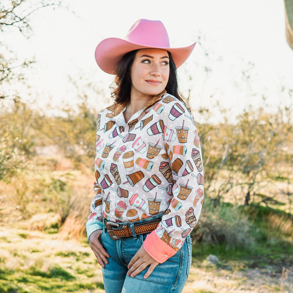 Coffee Addict Button Down