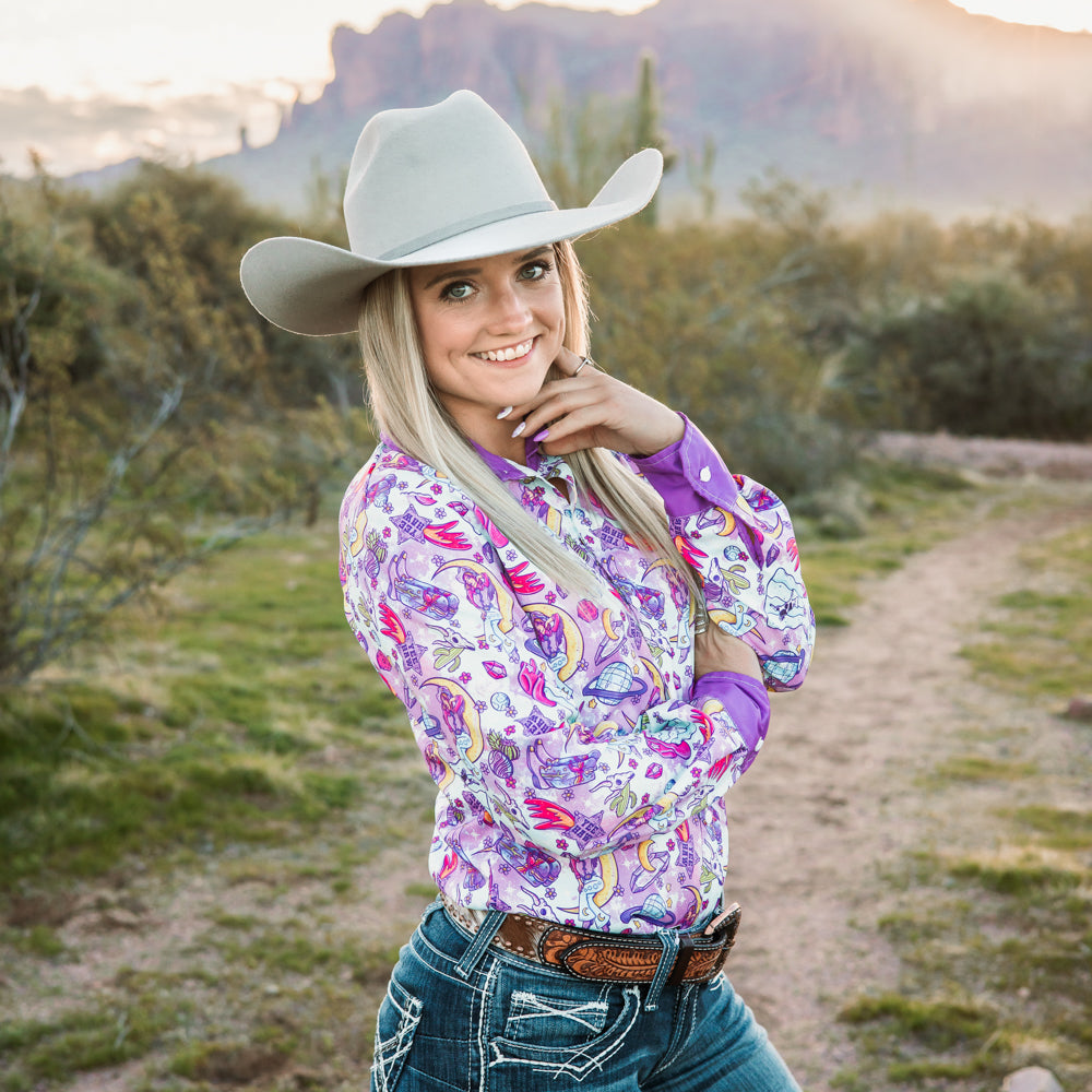 Cosmic Cowgirl Button Down