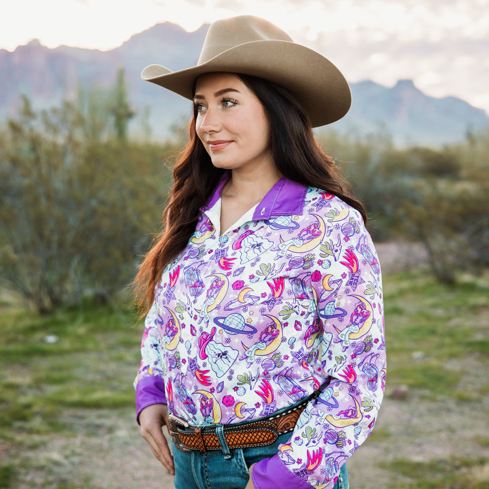 Cosmic Cowgirl Button Down