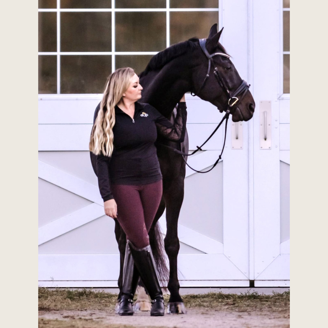 Burgundy Silicone Grip Breeches with Belt Loops