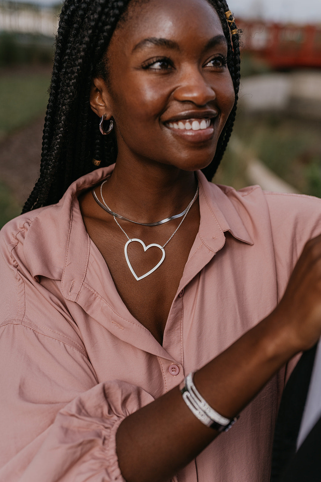 Emily Heart 316L Stainless Steel Necklace