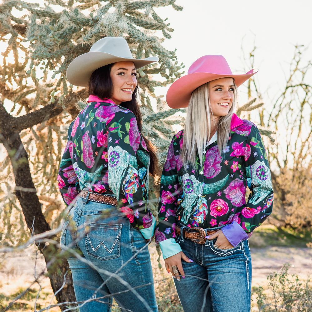 Desert Bloom Button Down