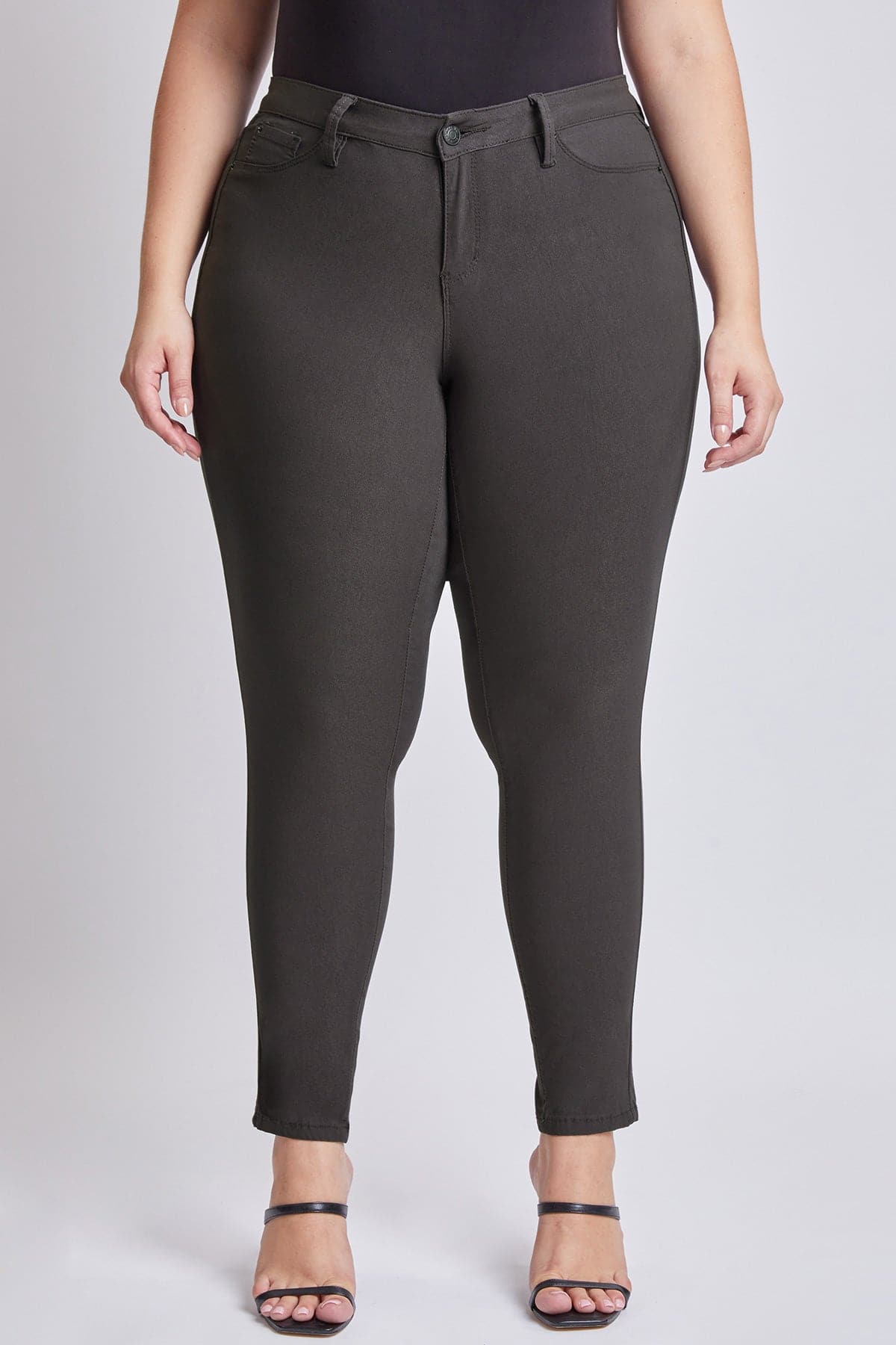 Women's Plus Mid Rise Hyperstretch Skinny Pants
