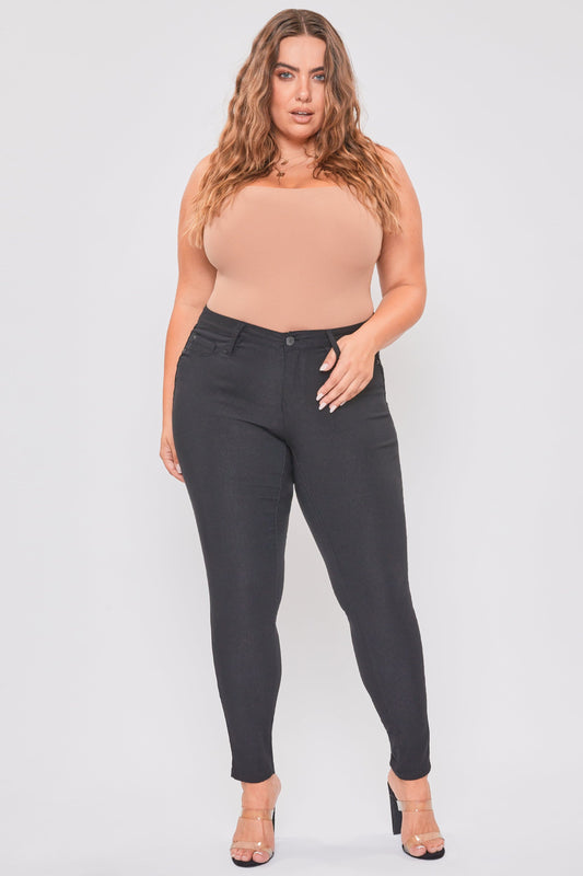 Women's Plus Mid Rise Hyperstretch Skinny Pants