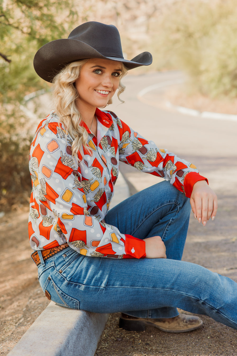 Feed Me Fries & Tell Me I'm Pretty Button Down