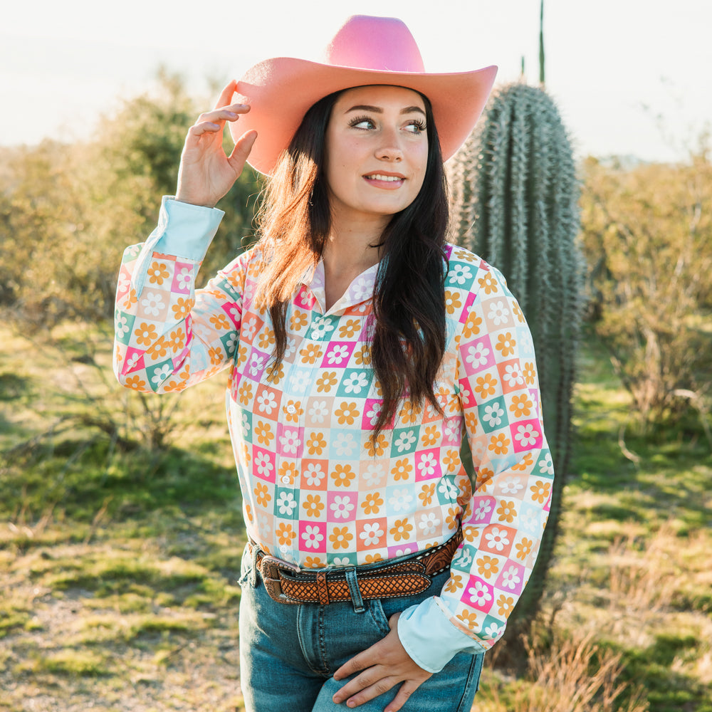 *LAST CHANCE* Flower Power Button Down