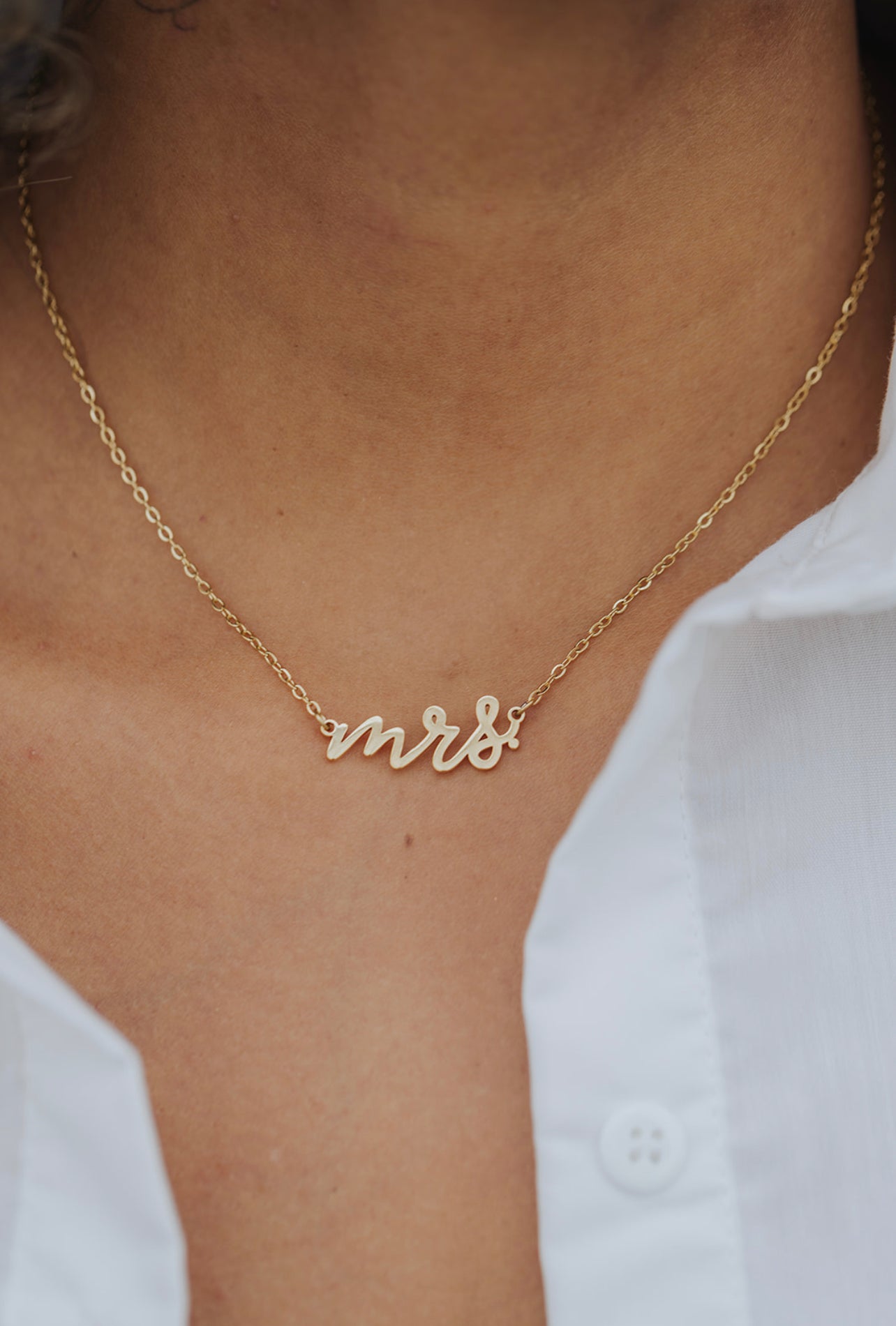 Queen Energy Mrs. Necklace 316L Stainless Steel Necklace
