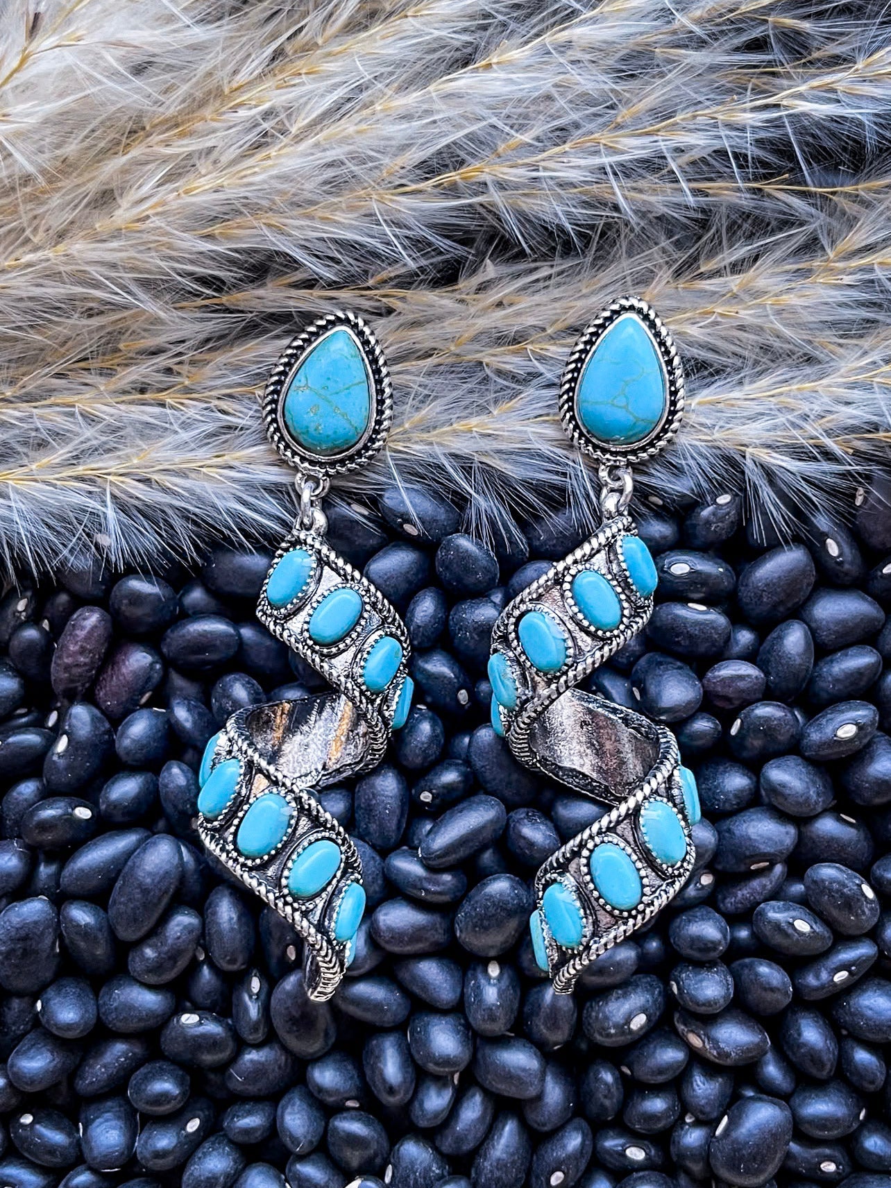 Sister Post Dangle Fashion Earrings - Silver