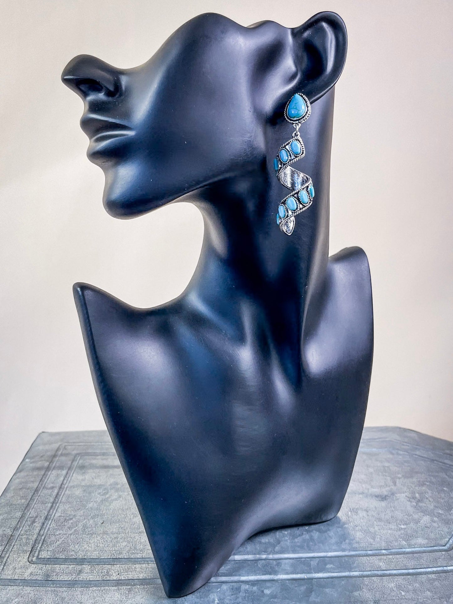 Sister Post Dangle Fashion Earrings - Silver