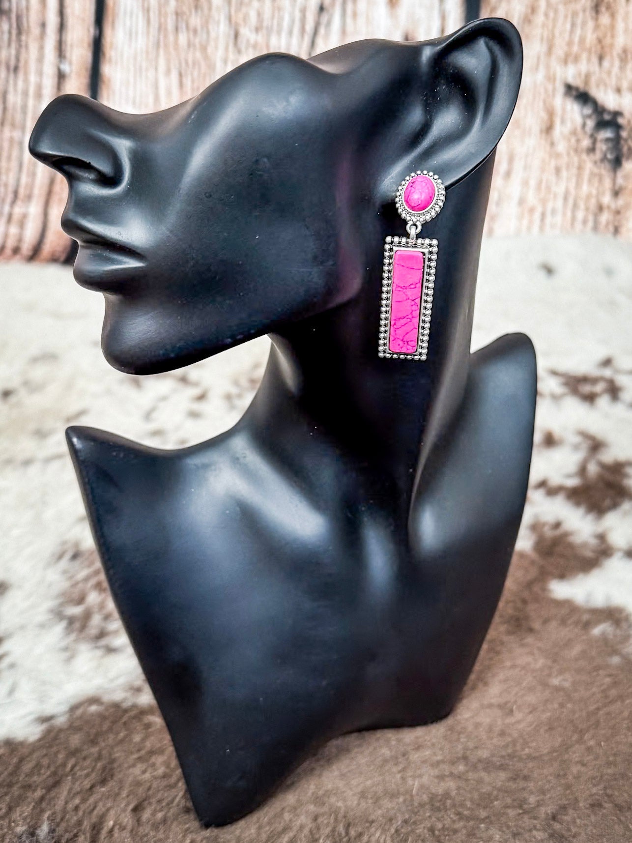 Haven Dangle Fashion Earrings - Pink