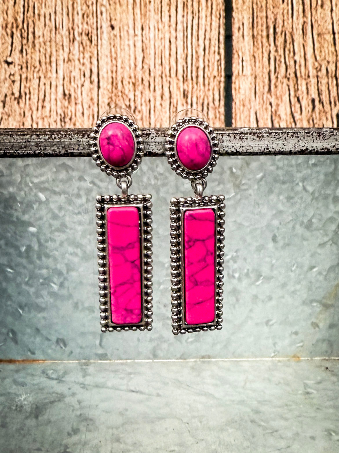 Haven Dangle Fashion Earrings - Pink