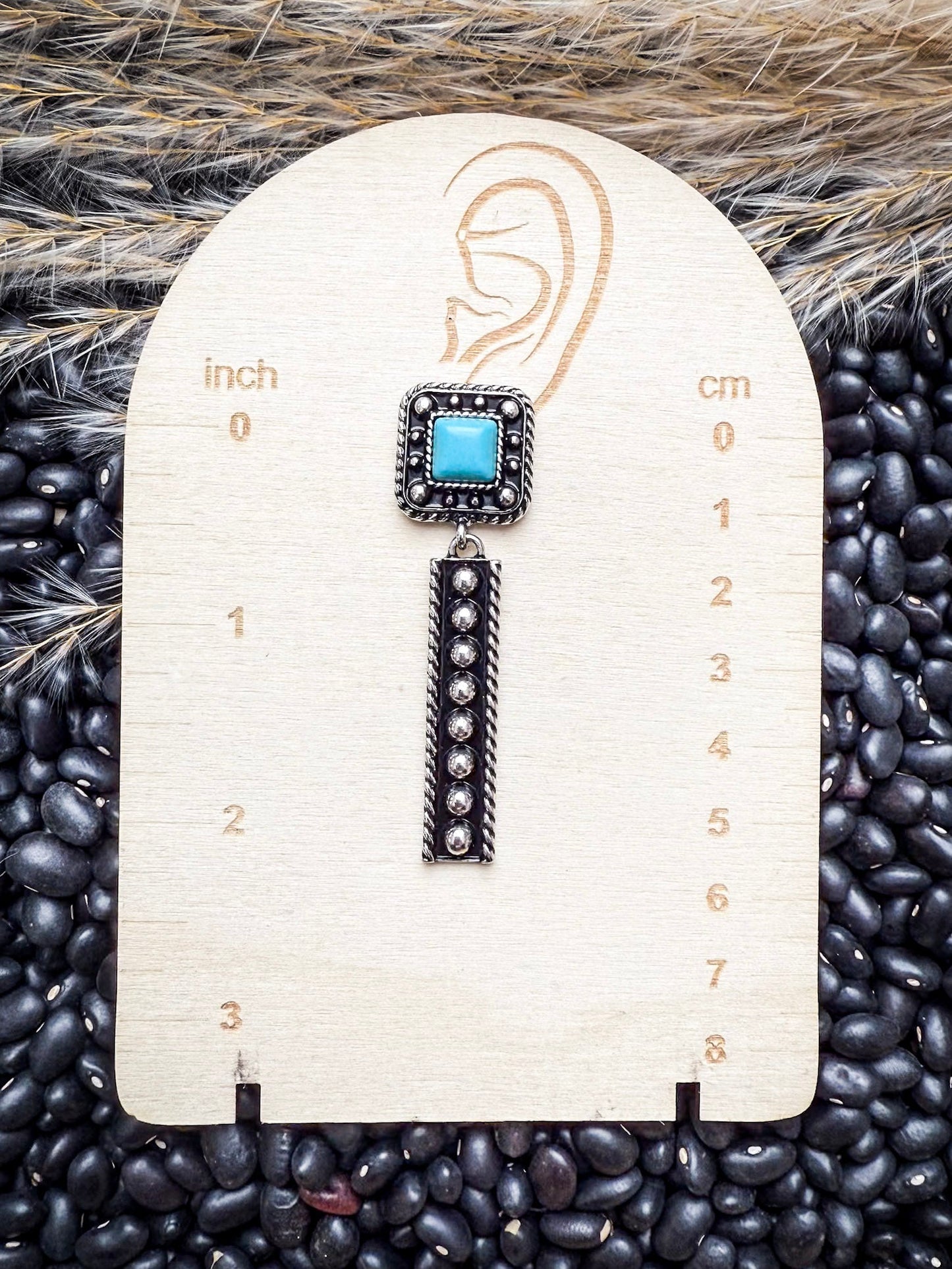 The Silverado Bars – Western Fashion Stud Drop Earrings