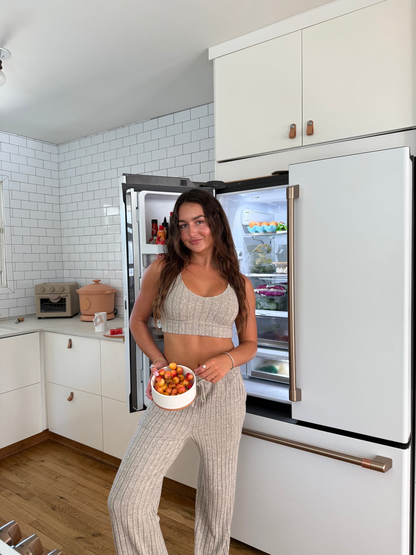 Mai V Neck Bra - Oatmeal