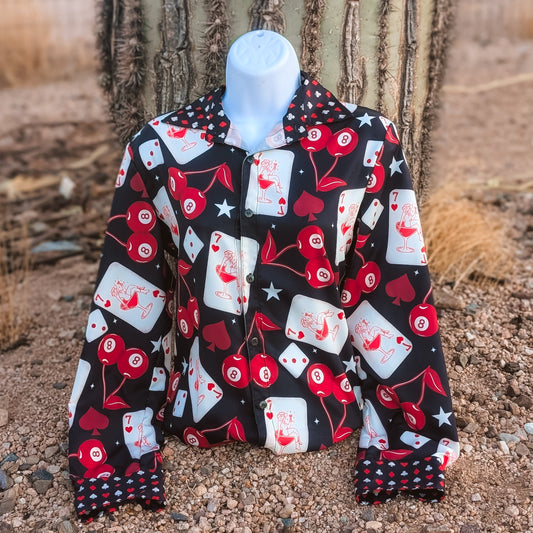 Deal Me In Button Down