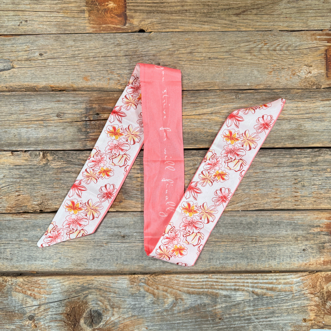 Pink Western Skinny Mini Wild Rag Scarf / Cowgirl Necktie #TW113
