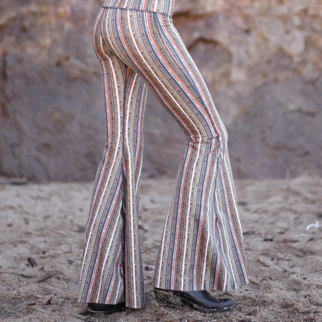Ribbon Stripe Long Bell Bottom ♡ *Waitlist