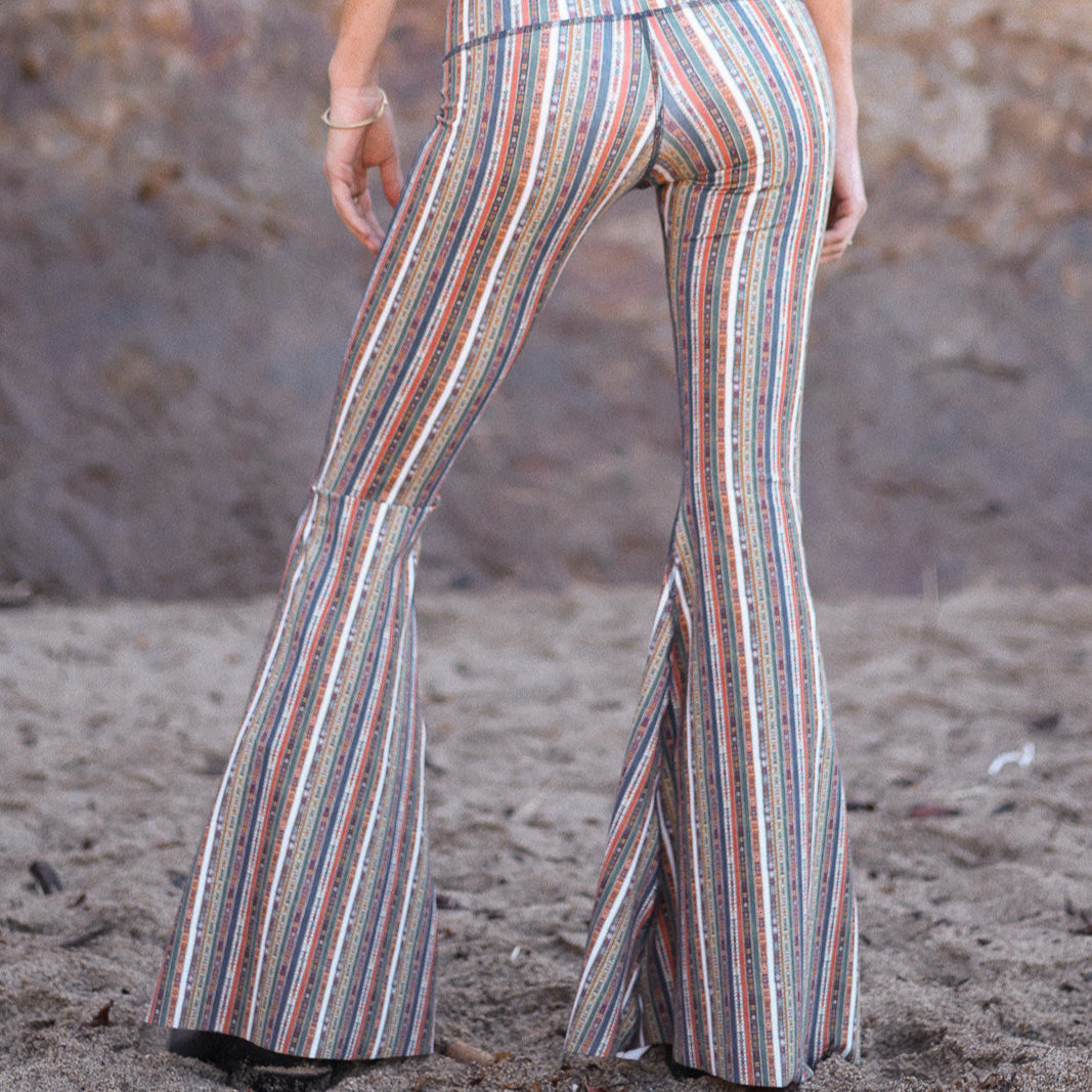 Ribbon Stripe Long Bell Bottom ♡ *Waitlist