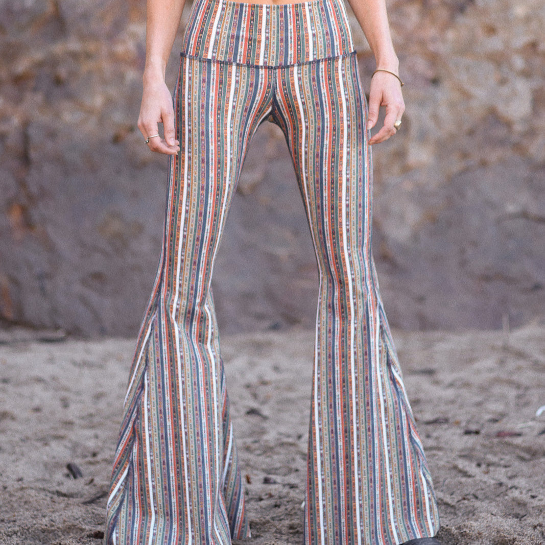 Ribbon Stripe Long Bell Bottom ♡ *Waitlist