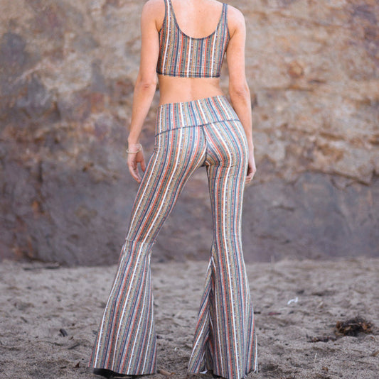 Ribbon Stripe Long Bell Bottom ♡ *Waitlist