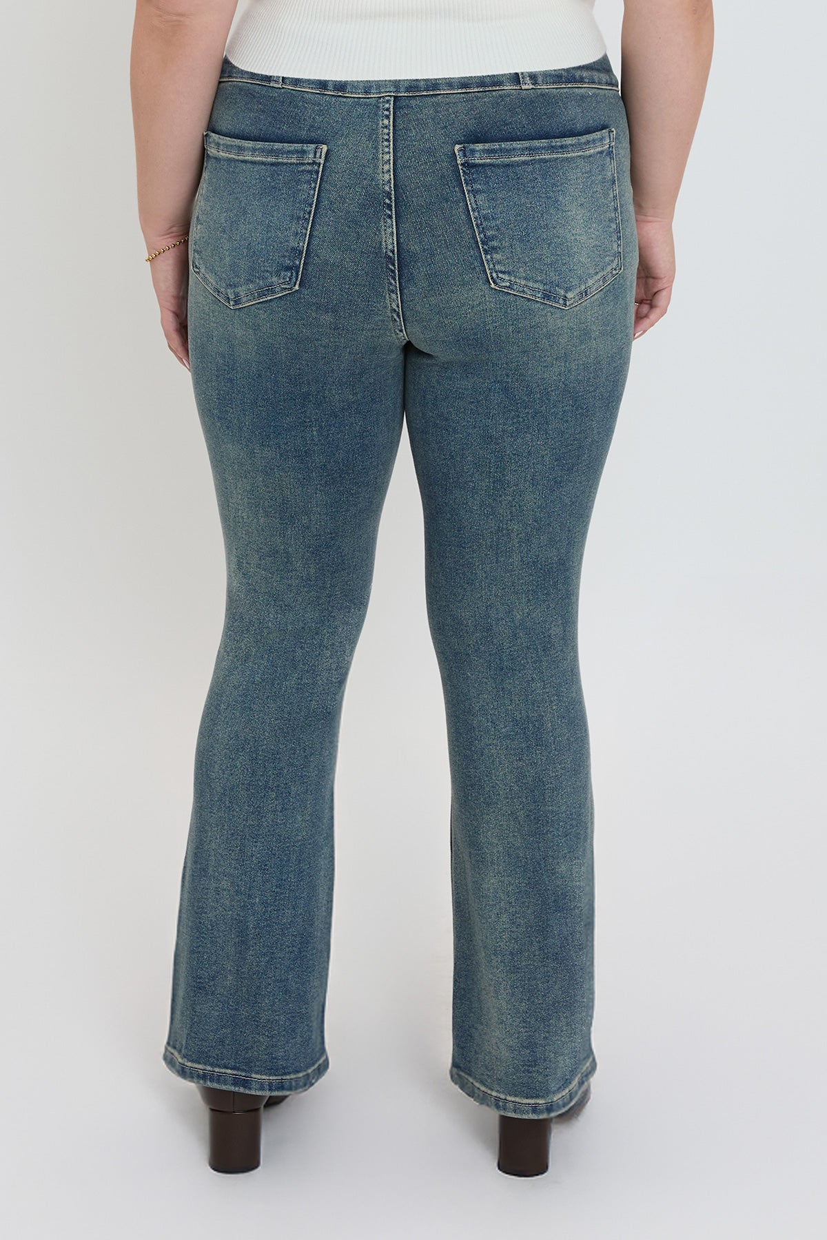 Women's Plus 3-Button Bootcut Jeans