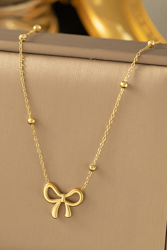 The Bowknot Pendant Choker Necklace