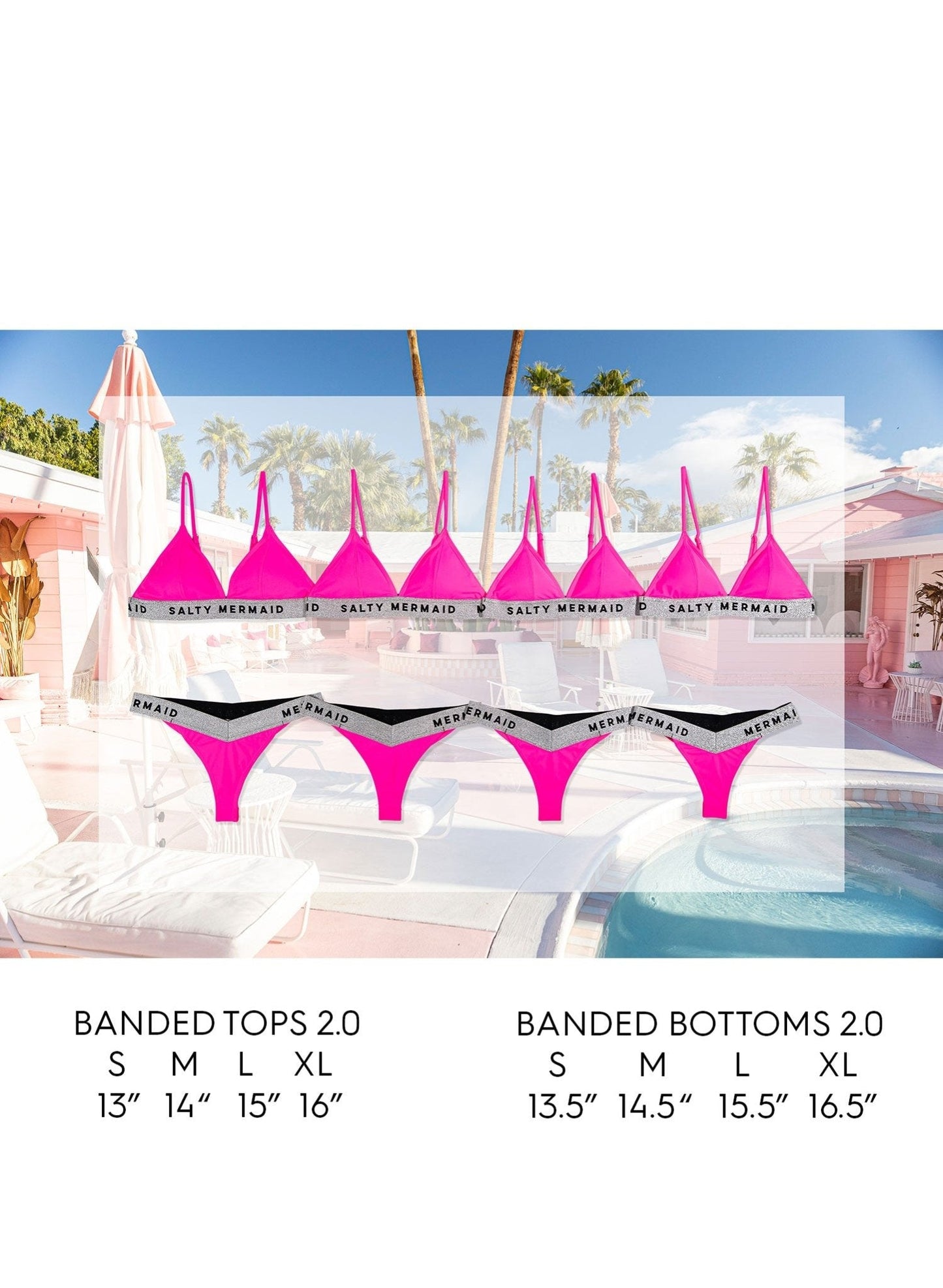 Semi-Cheeky Banded Bikini Bottom - 2.0 | My Private Jet Black / Silver