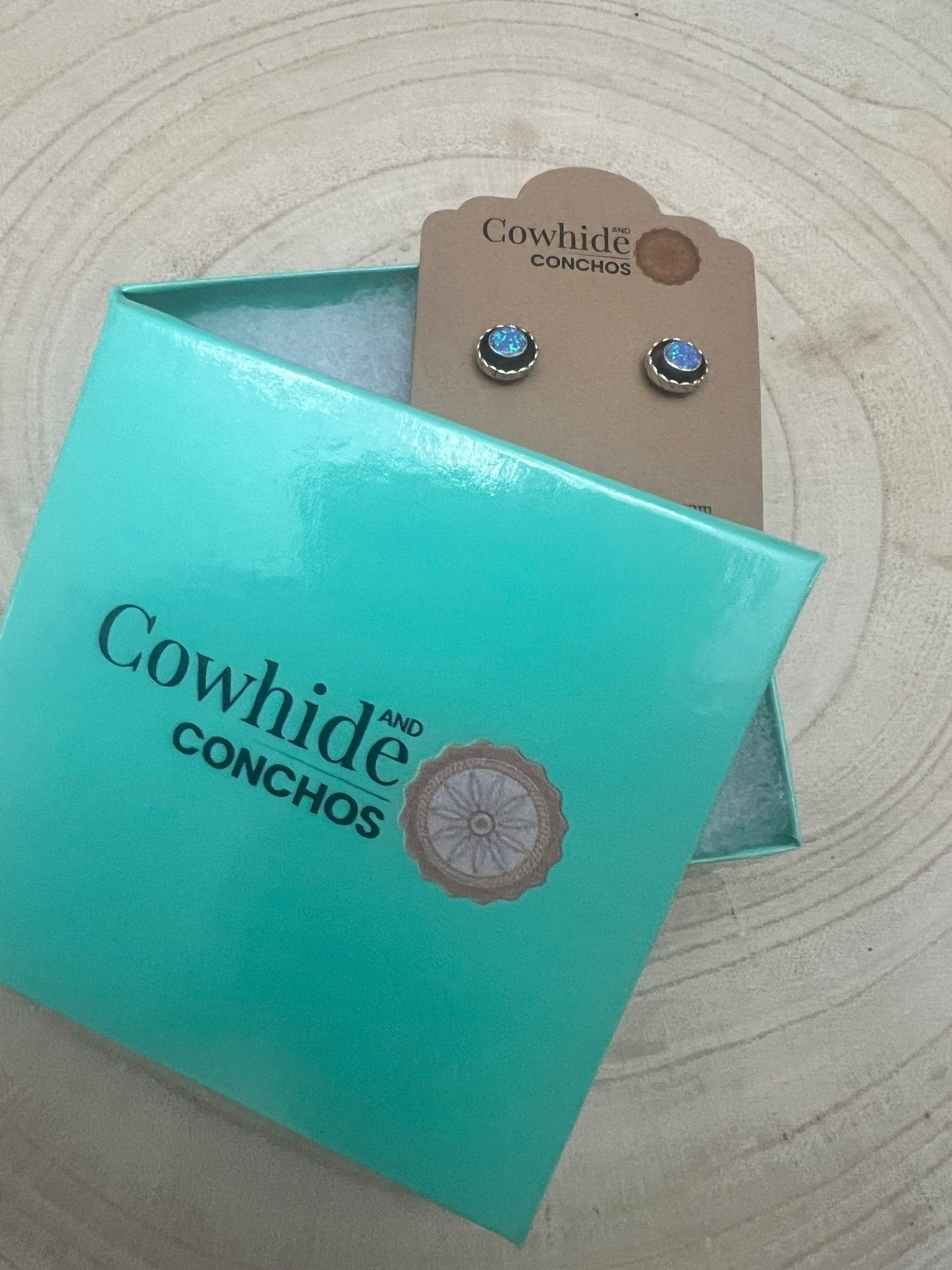 Carina Leekity Opalite Post Earrings - Small but not petite