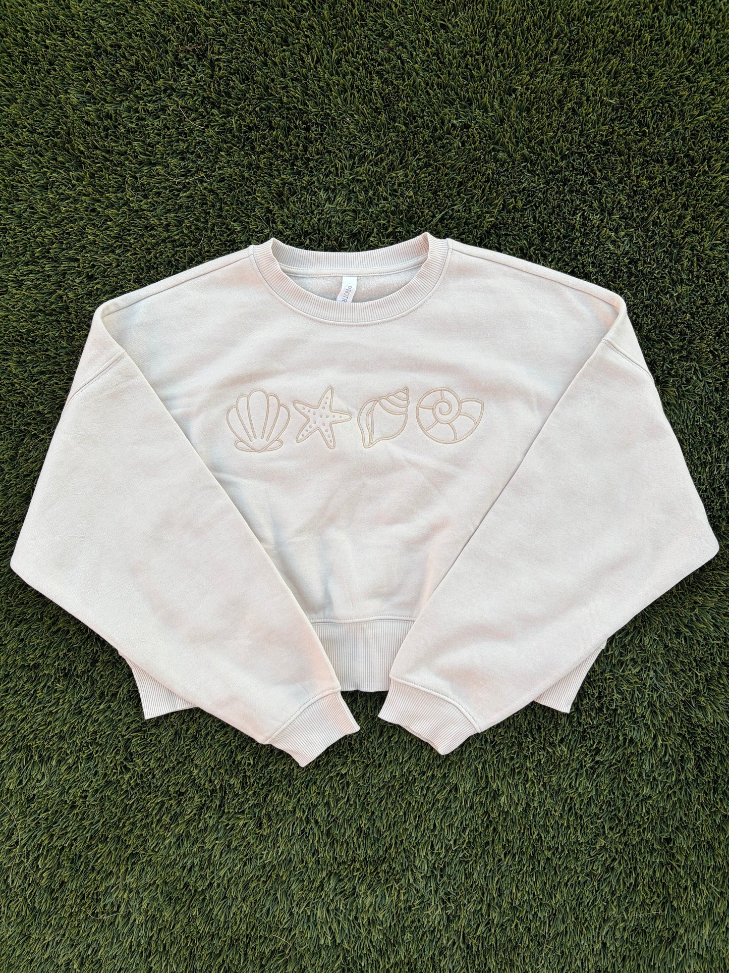 Seashell Cropped Sweatshirt