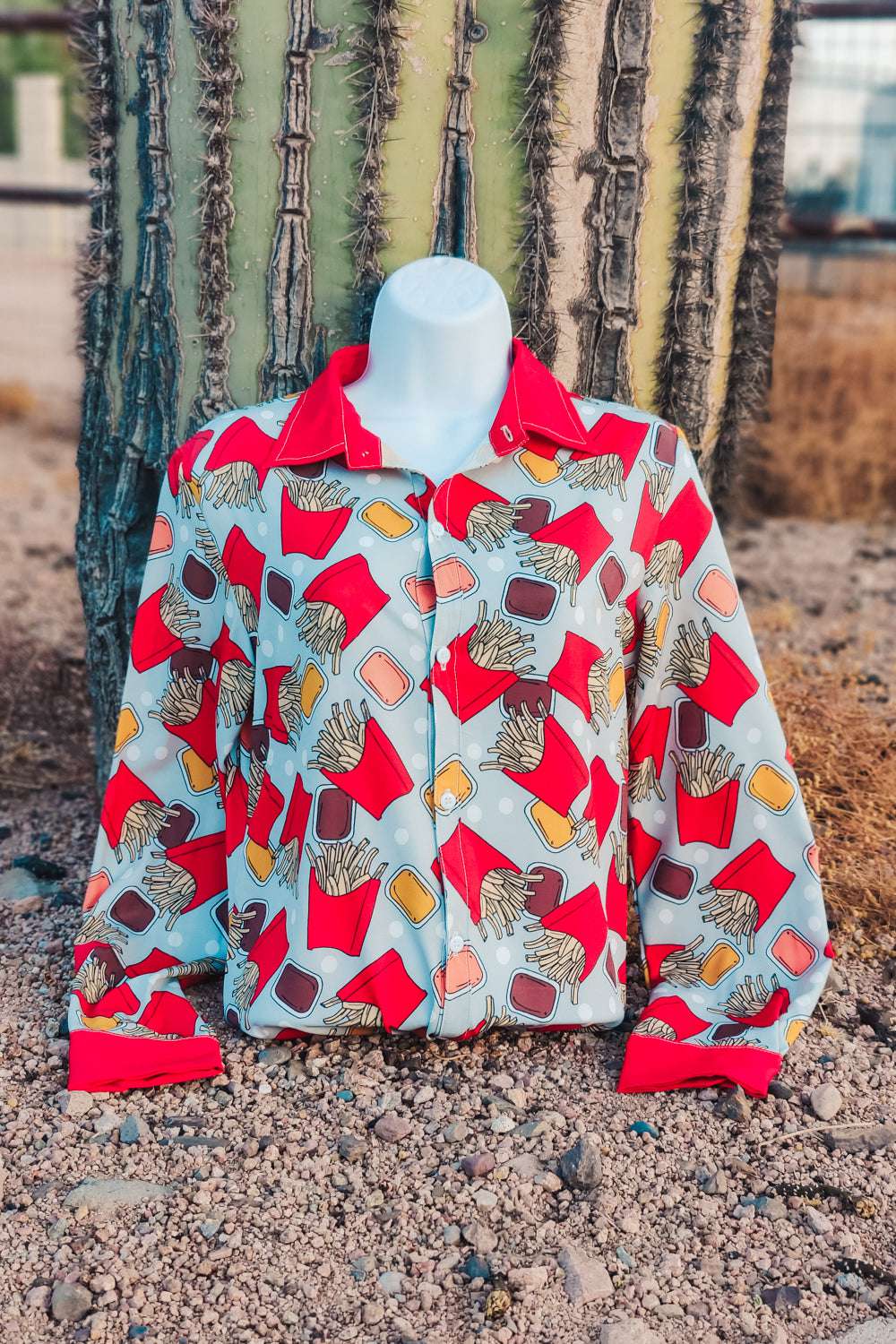 Feed Me Fries & Tell Me I'm Pretty Button Down