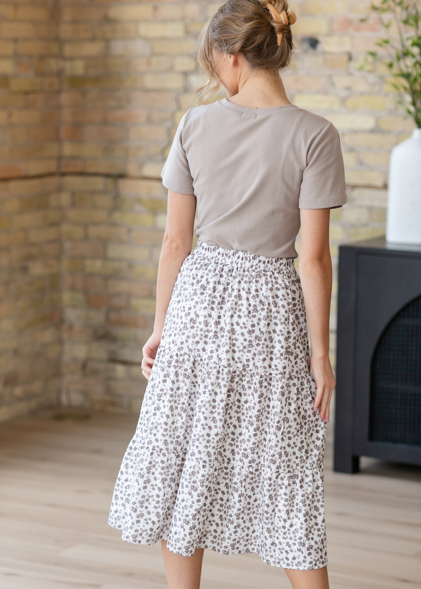 Harlow Tiered Floral Midi Skirt - FINAL SALE