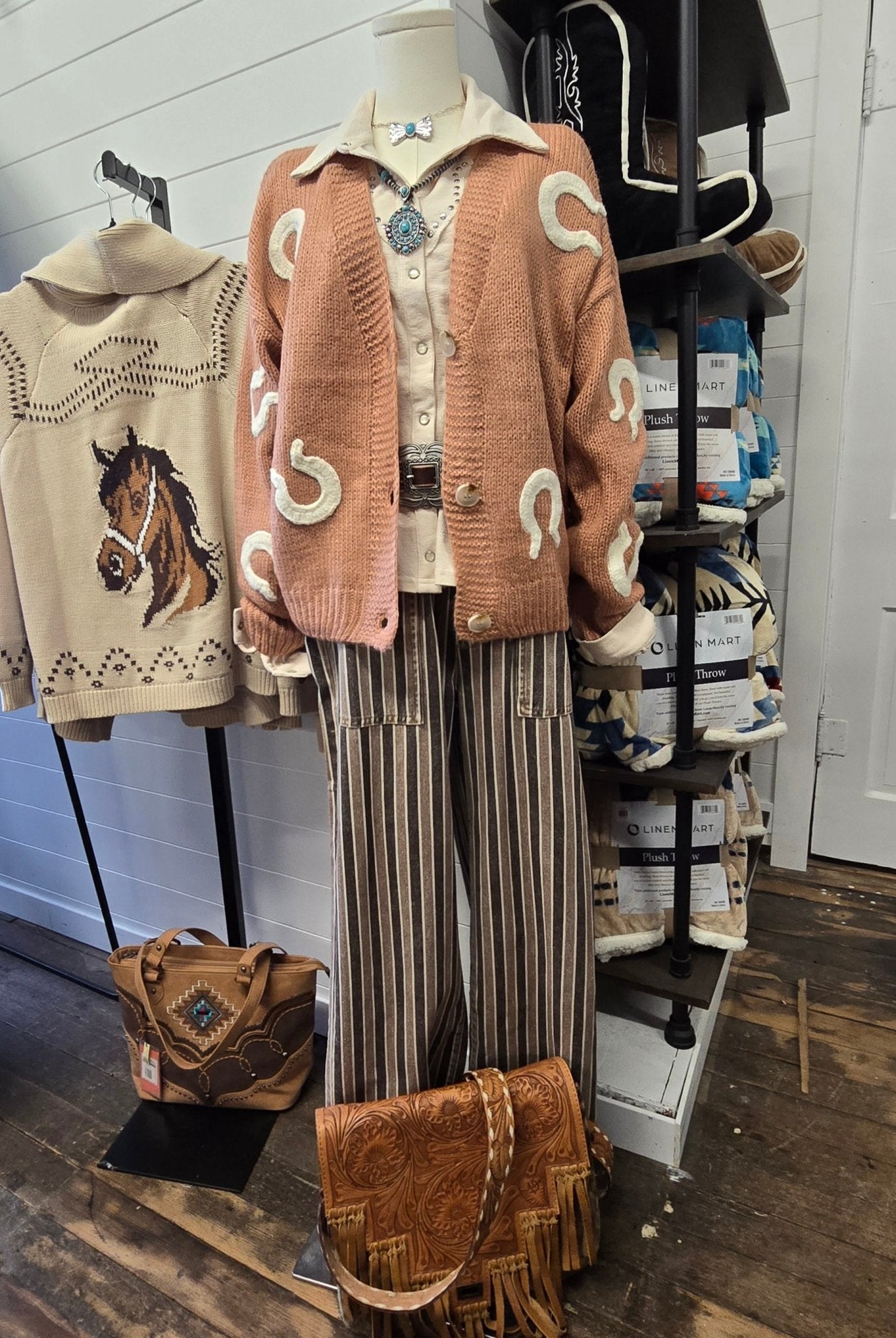 Amarillo Studded Yoke Blouse