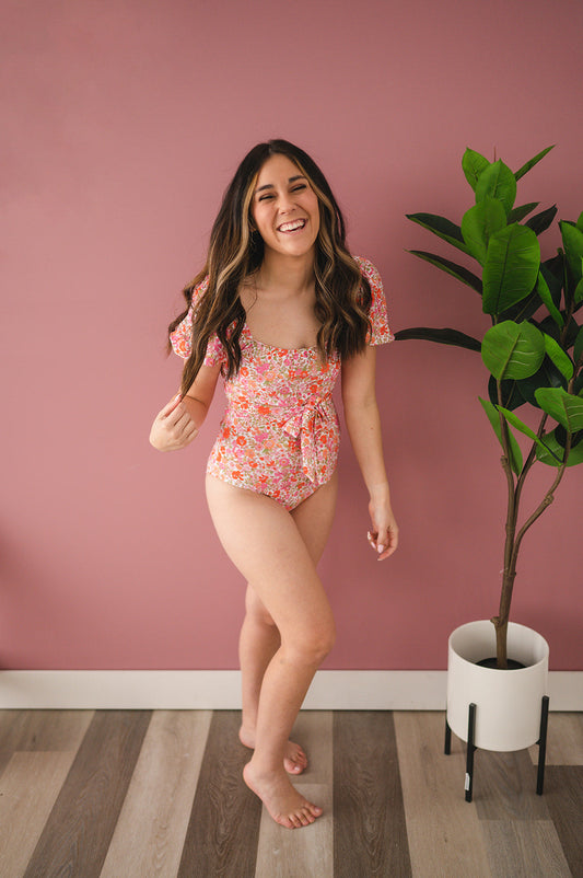 Oaklee Suit in Pink Floral FINAL SALE