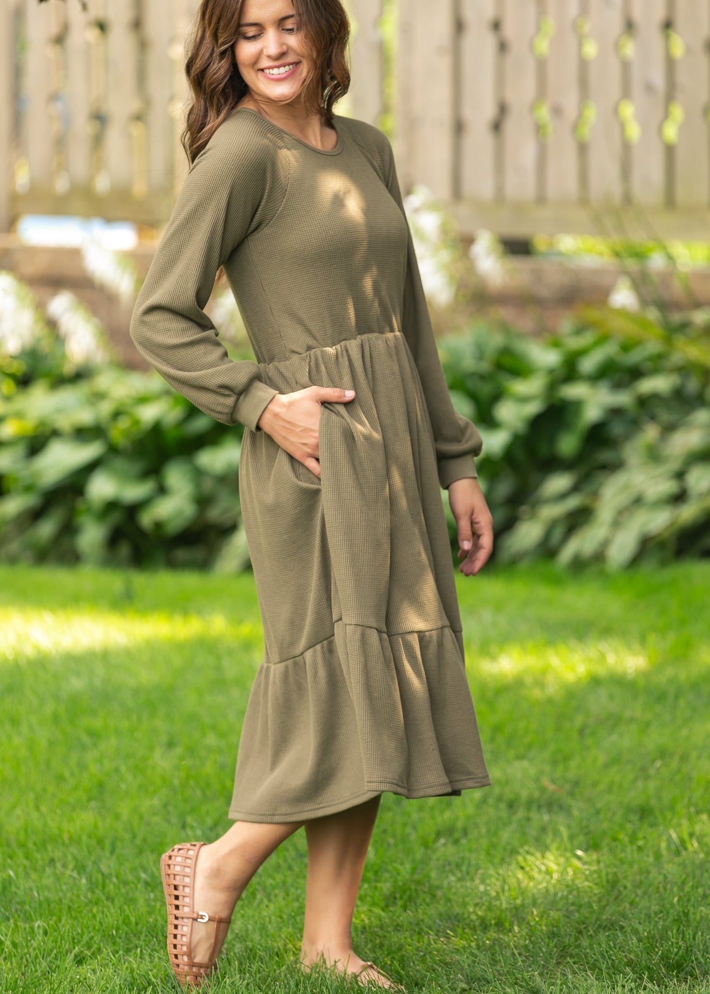 Luna Tiered Midi Dress