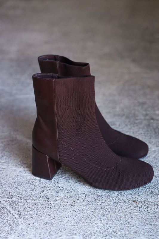 MIA Bronwen Brown Heeled Ankle Booties