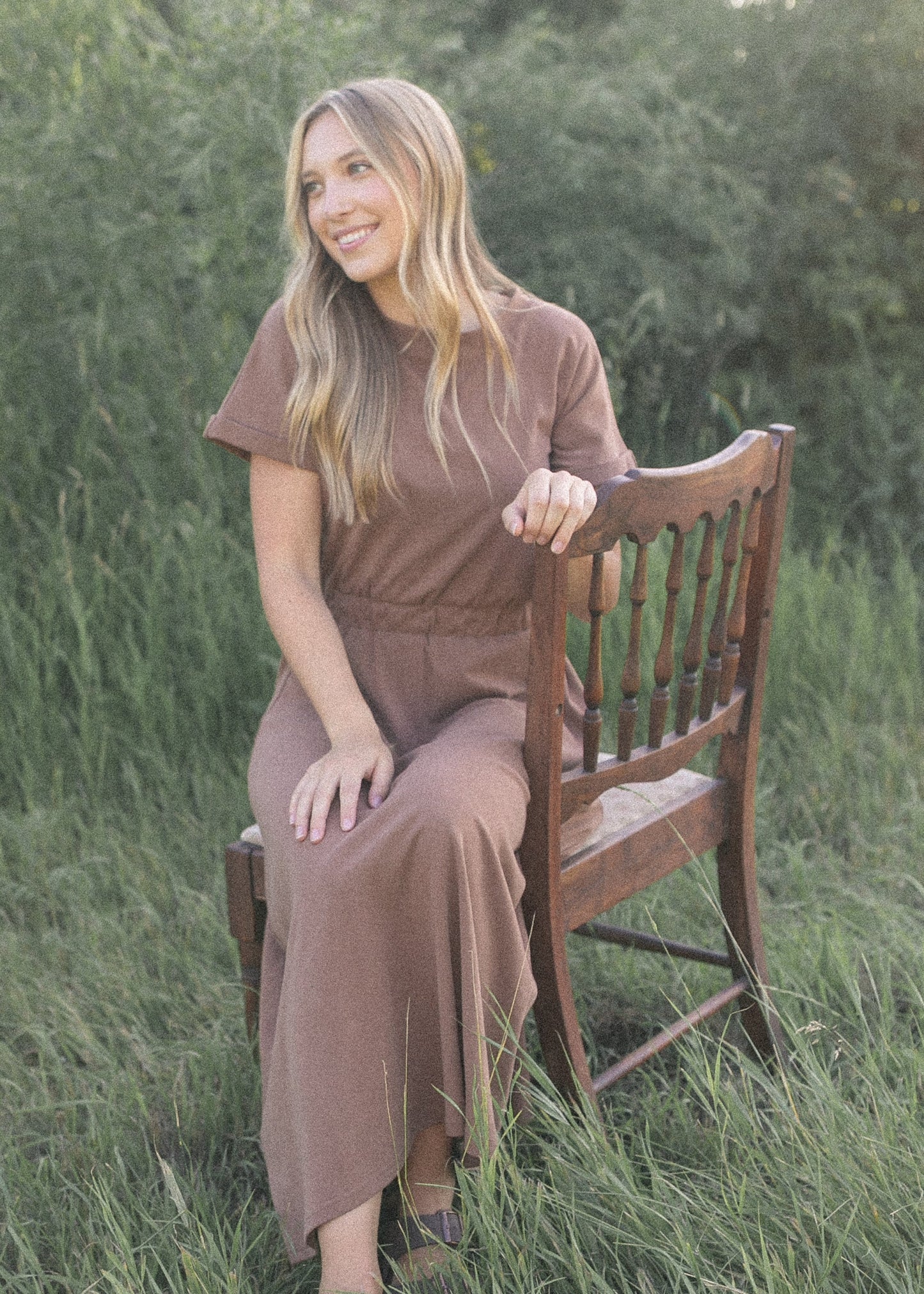 Casey Cap Sleeve Midi Dress