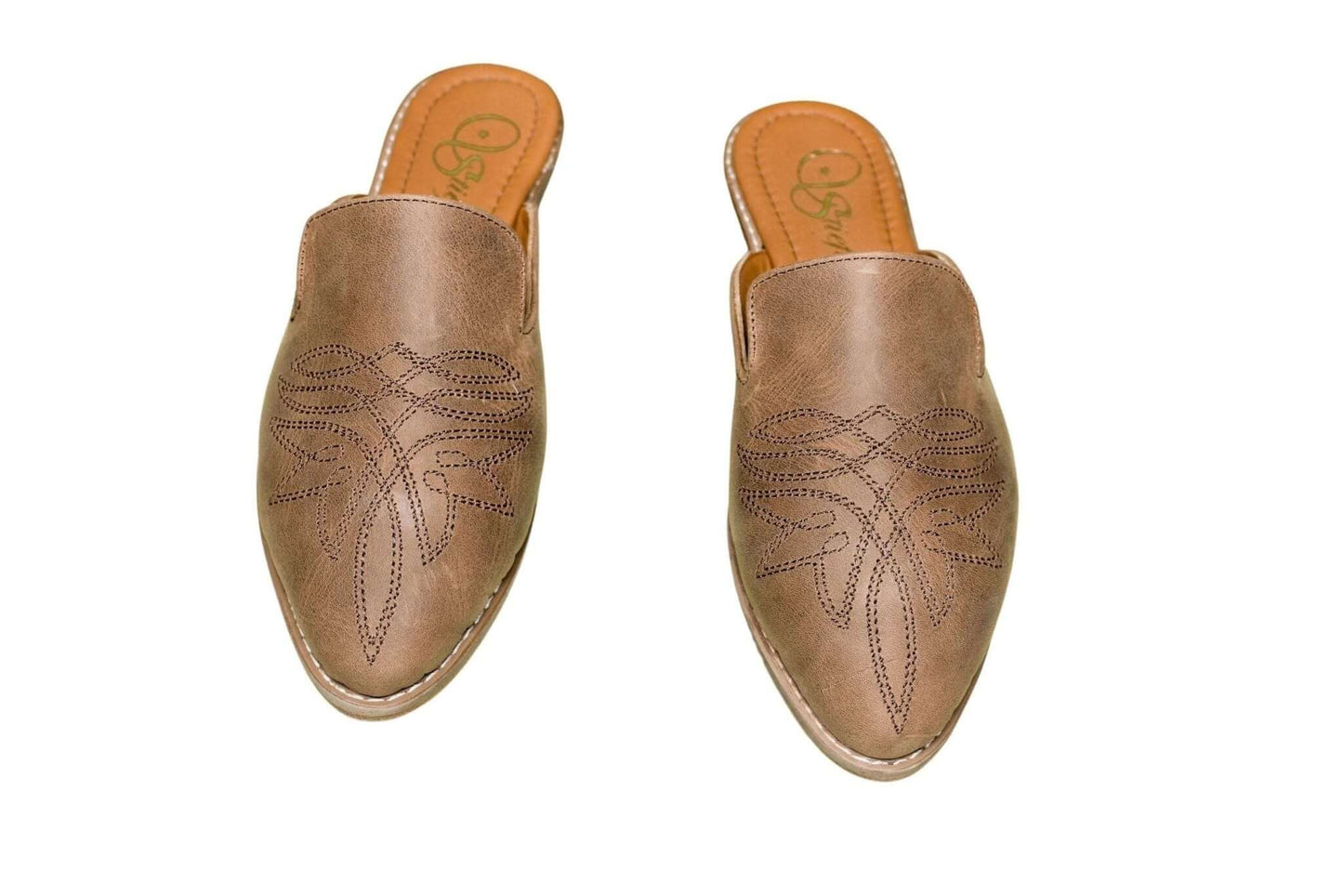 Abby Brown Cowhide Mules